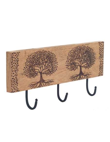 Percha 3 pomos arbol de vida