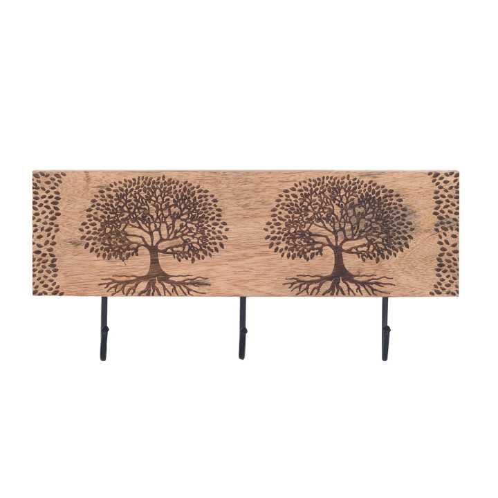Percha 3 pomos arbol de vida