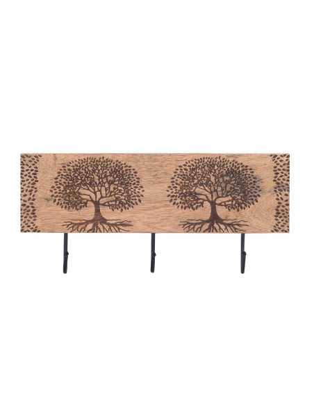 Percha 3 pomos arbol de vida