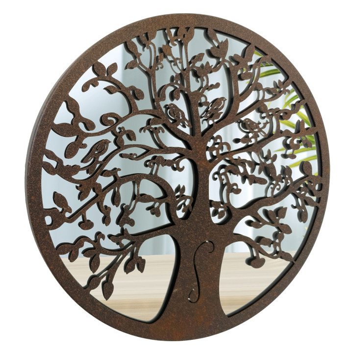 OFERTA *adorno pared arbol de vida 30cm c/espejo