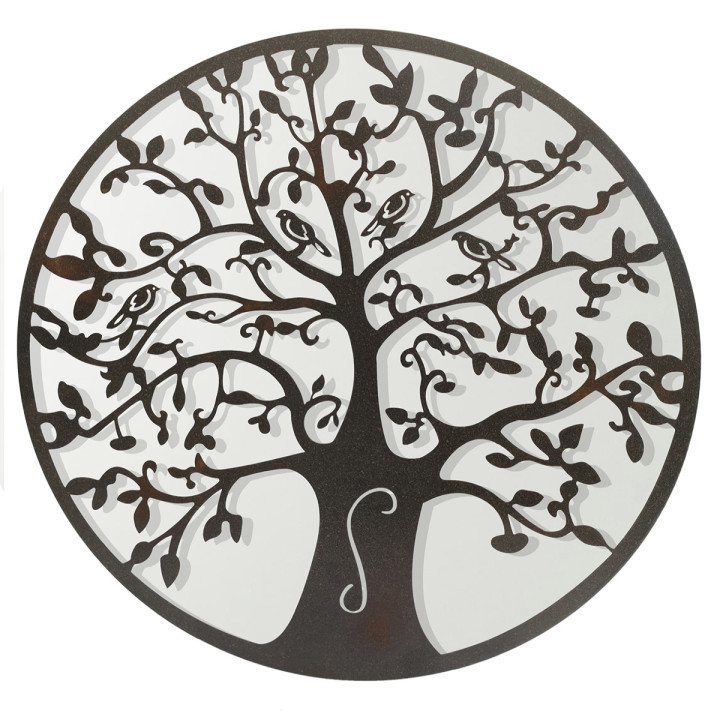 OFERTA *adorno pared arbol de vida 30cm c/espejo