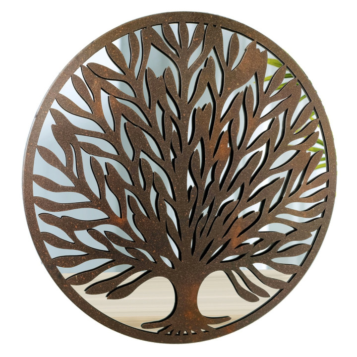 OFERTA *adorno pared arbol de vida 50cm c/espejo