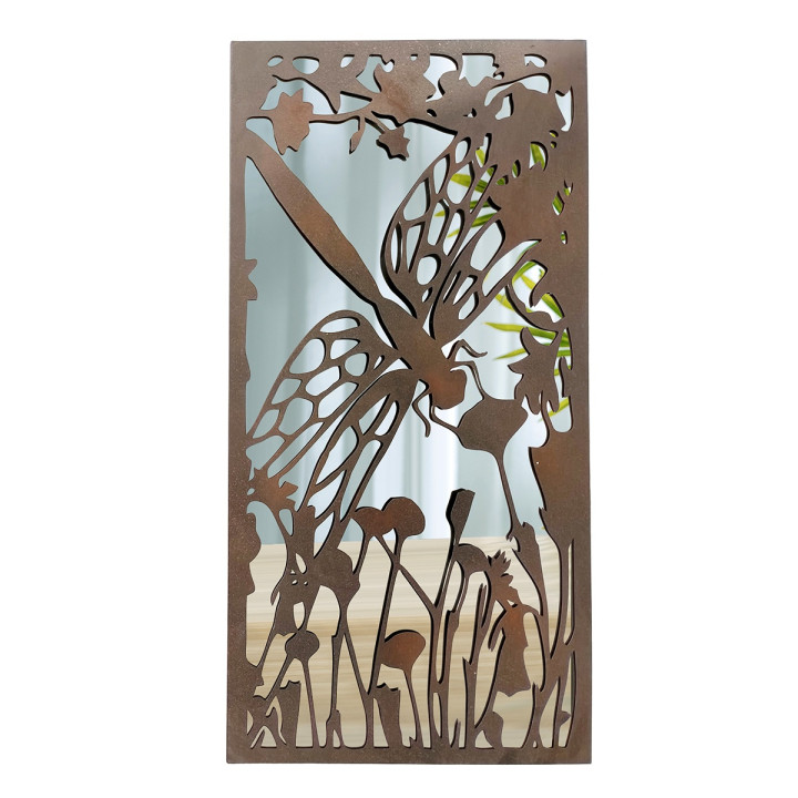 OFERTA *adorno pared libelula c/espejo