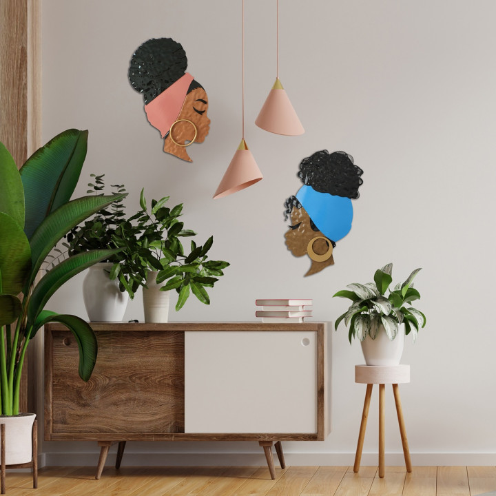 OFERTA *adorno pared perfil mujer