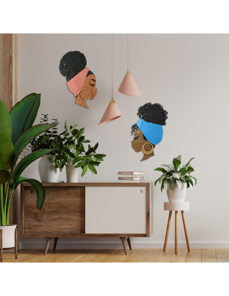 OFERTA *adorno pared perfil mujer