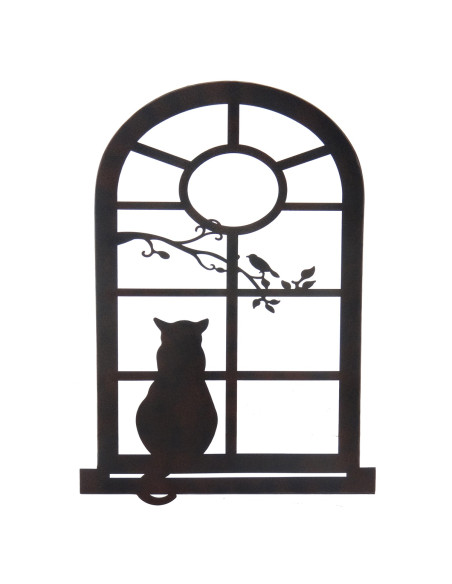 Adorno pared silueta gato
