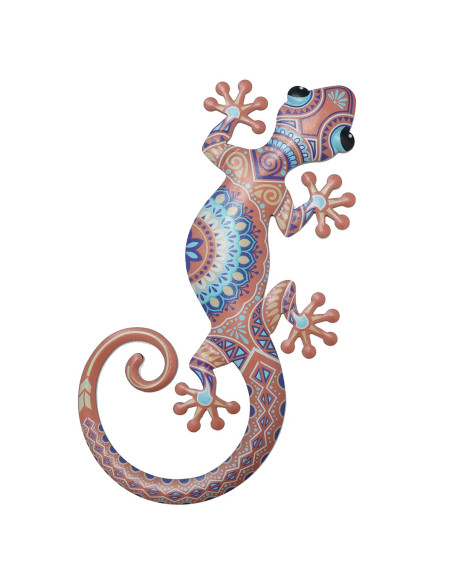 Adorno pared lagarto gra.