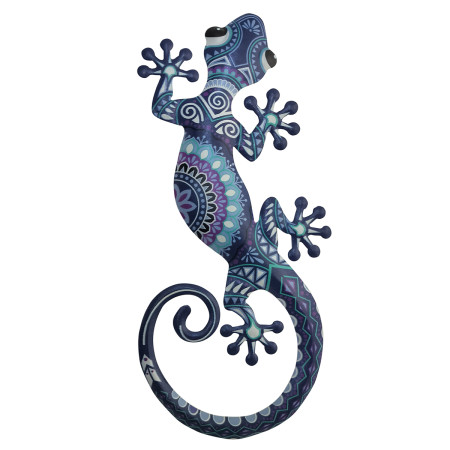Adorno pared lagarto gra.