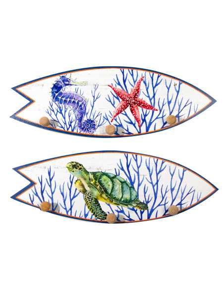 Percha tabla surf 3 pomos