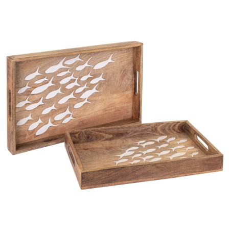S/2 bandejas peces