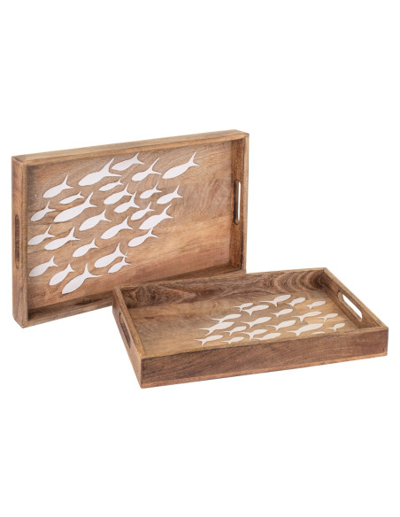 S/2 bandejas peces