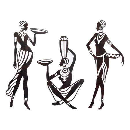 OFERTA *adorno pared africanas 3 dif.