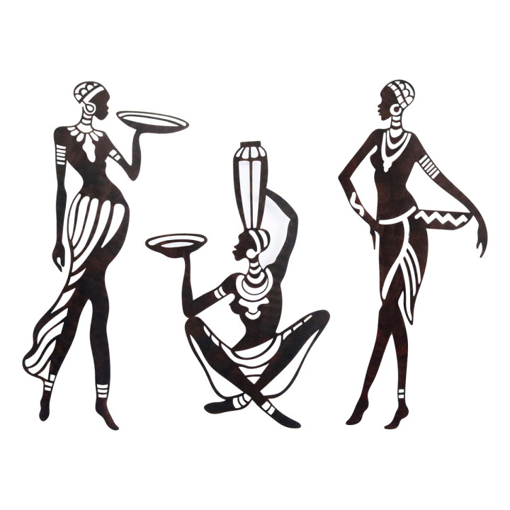 OFERTA *adorno pared africanas 3 dif.