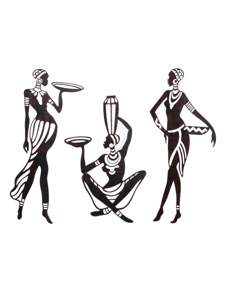 OFERTA *adorno pared africanas 3 dif.