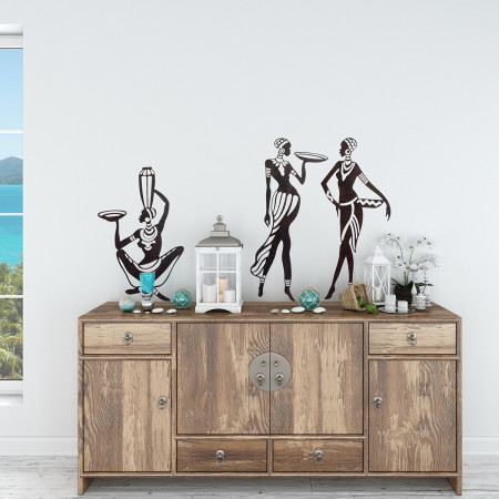 OFERTA *adorno pared africanas 3 dif. 2