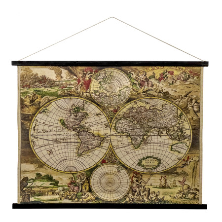 Lienzo enrollable mapa mundo