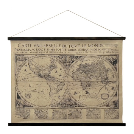 Lienzo enrollable mapa mundo
