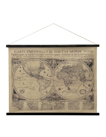 Lienzo enrollable mapa mundo