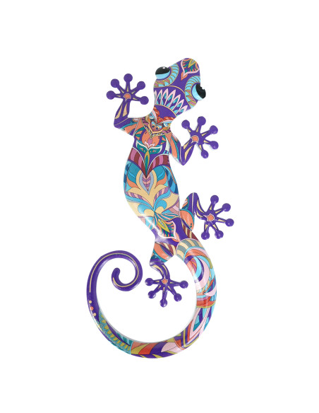 Adorno pared lagarto gra.