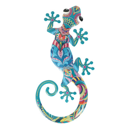 Adorno pared lagarto gra.
