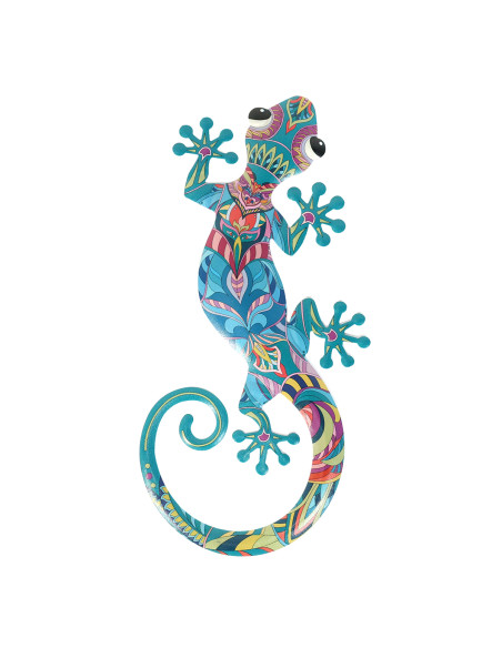 Adorno pared lagarto gra.