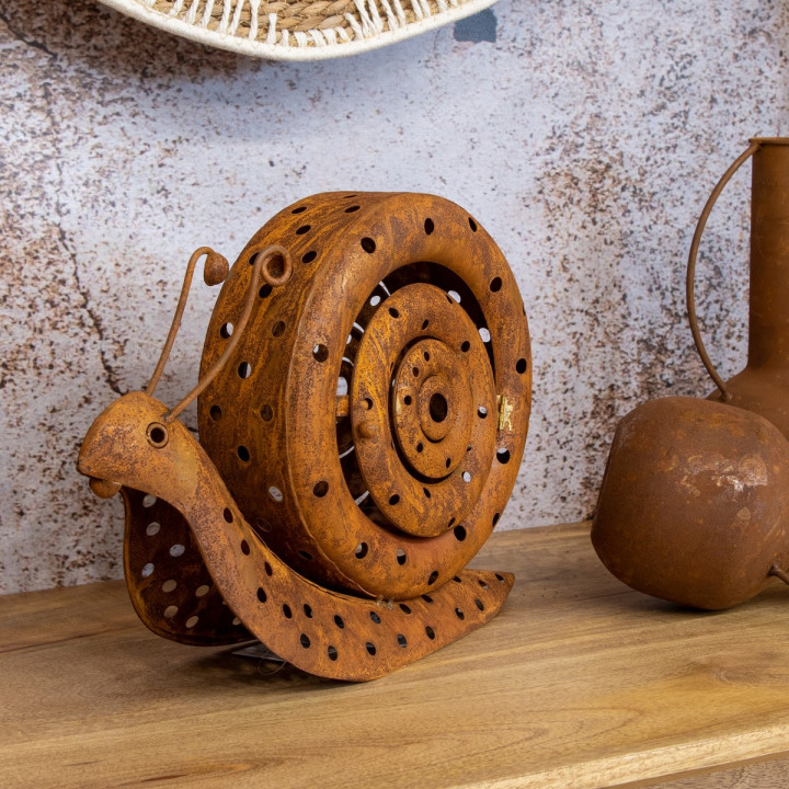 Caracol portavelas peq.