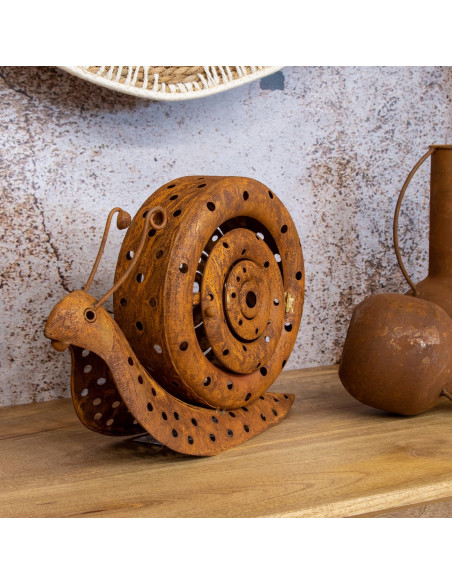 Caracol portavelas peq.