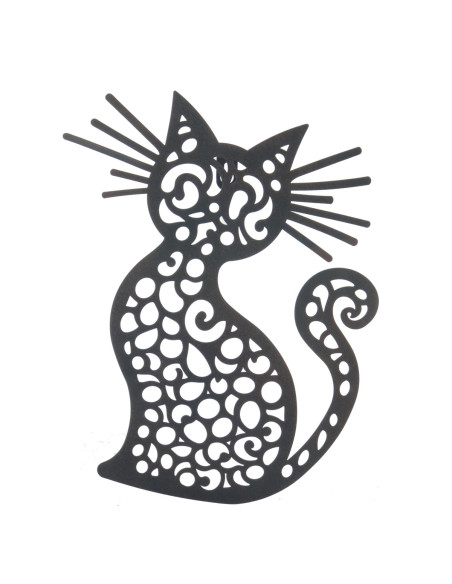 Adorno pared gato gra.