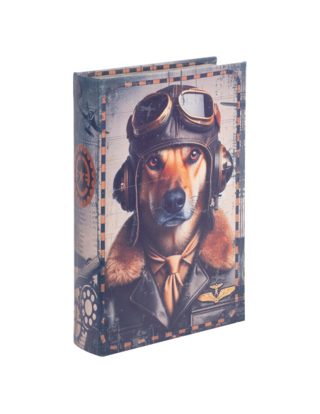 Caja libro perro