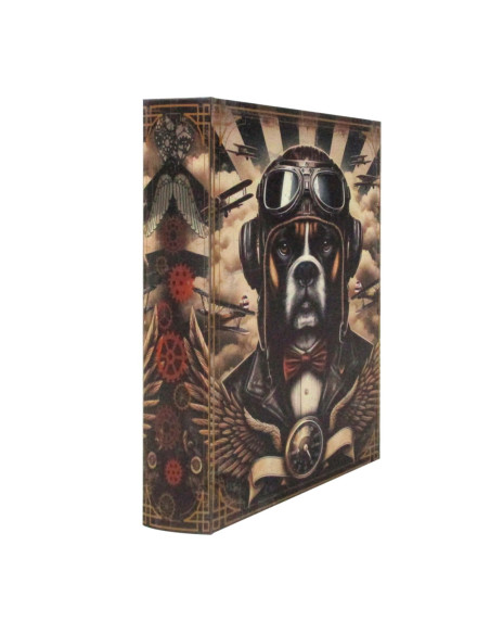 Caja libro perro