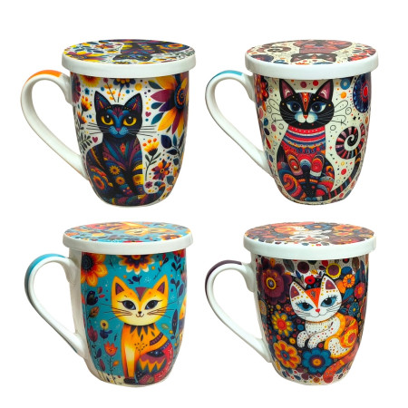 Mug y filtro gato pop c/caja regalo 2