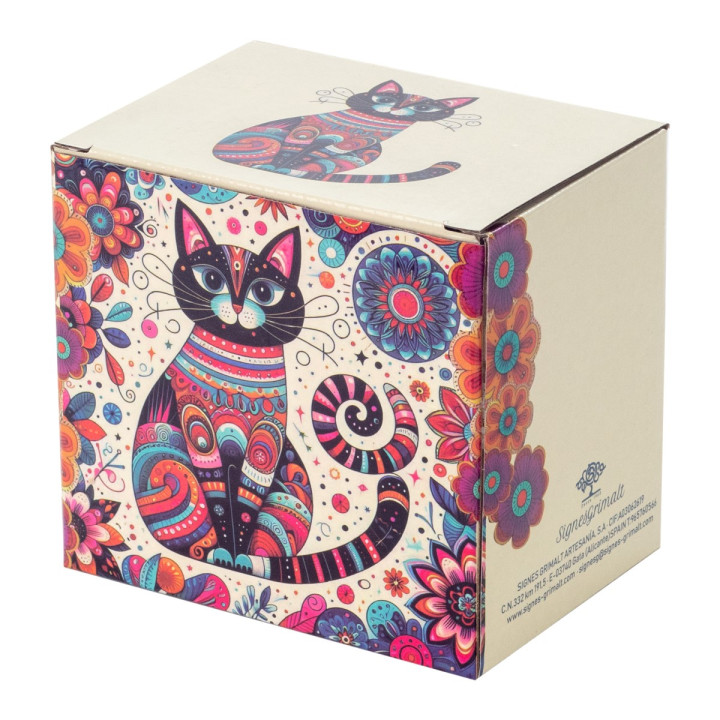 Mug y filtro gato pop c/caja regalo