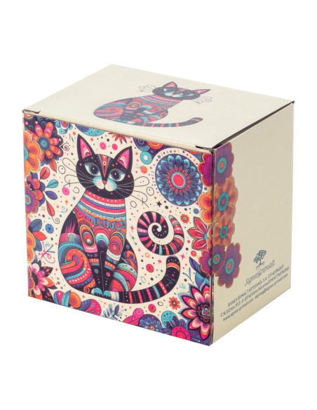 Mug y filtro gato pop c/caja regalo