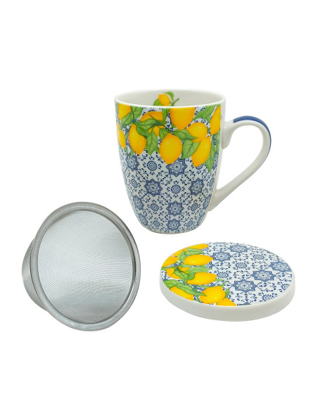 Mug limones c/caja regalo