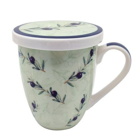 Mug y filtro aceitunas c/caja regalo