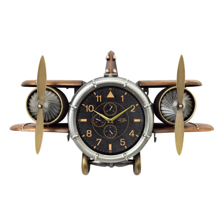 OFERTA *reloj pared avion 67x42cm