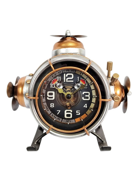 Reloj sobremesa turbina 23x19cm