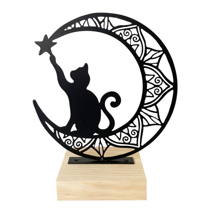 OFERTA *figura gato s/luna gra.
