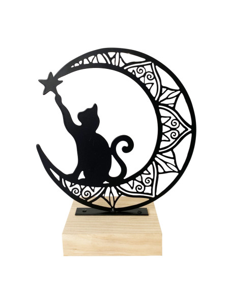 OFERTA *figura gato s/luna gra.