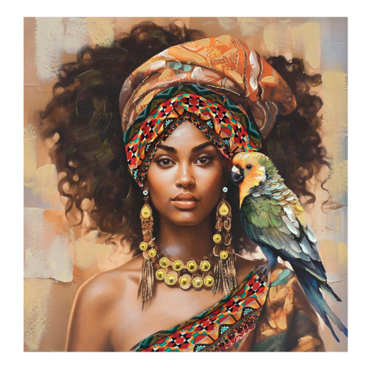 Cuadro africana 80x80cm