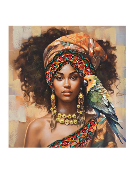 Cuadro africana 80x80cm