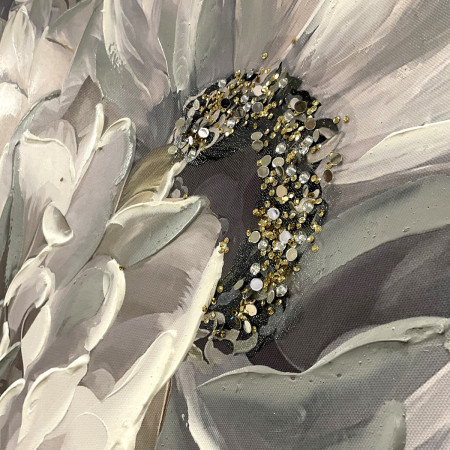 Cuadro mujer flores 2