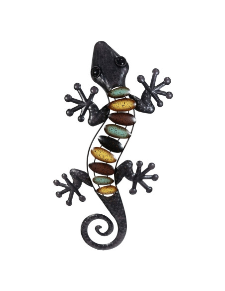 Adorno pared lagarto gra.