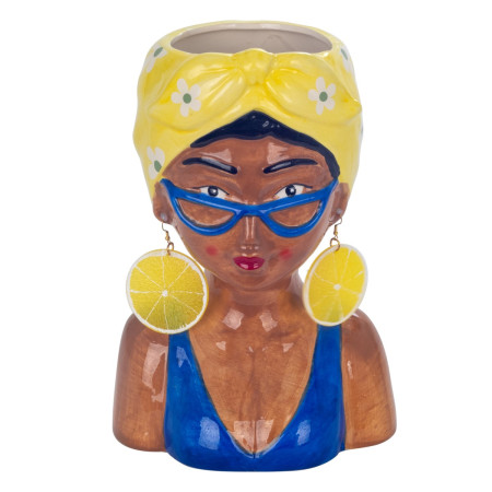 Jarron busto mujer gra.