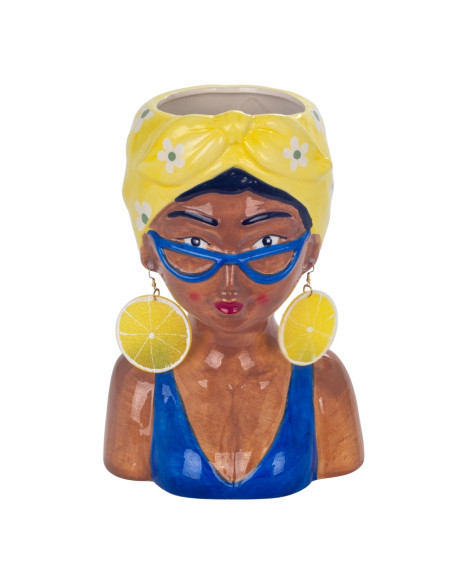 Jarron busto mujer gra.