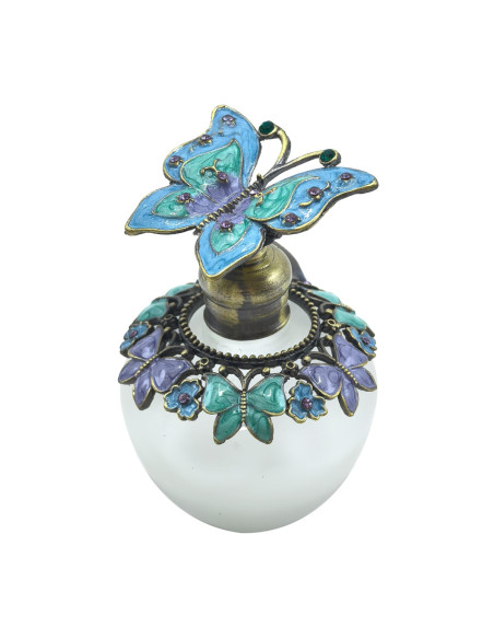 Botella de perfume mariposa