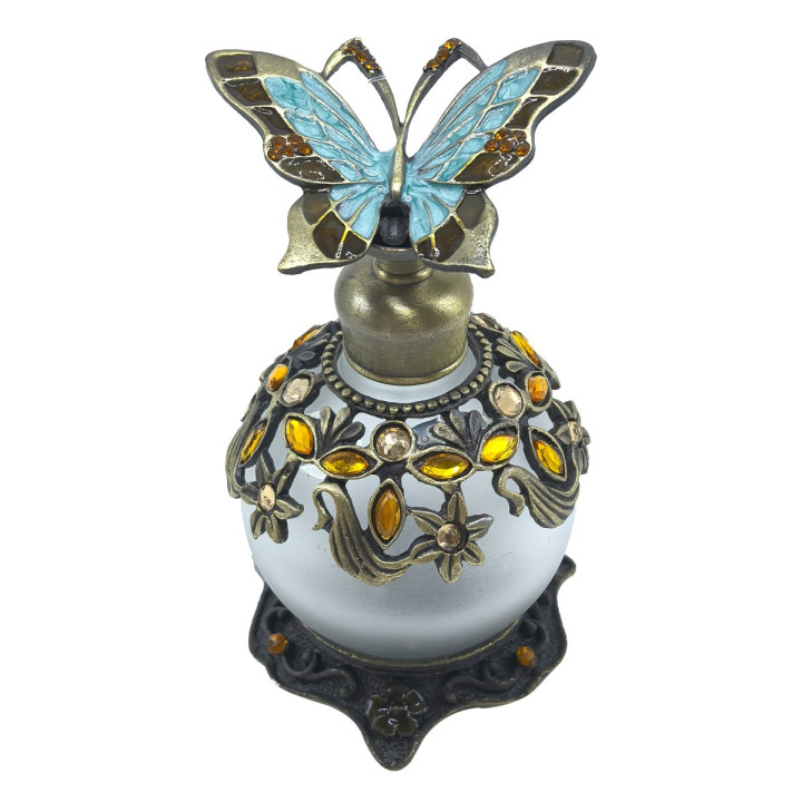 Botella de perfume mariposa