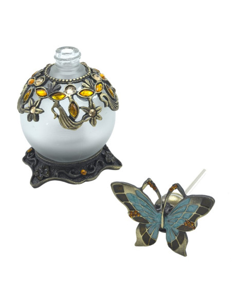 Botella de perfume mariposa