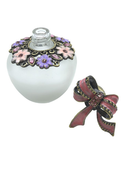 Botella de perfume lazo