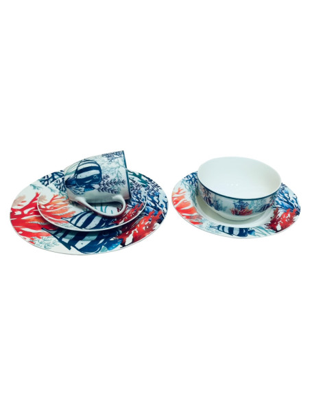 Plato llano pez c/caja regalo